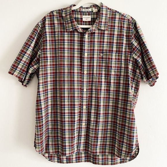 Dockers Modern Classic Men's 100% Cotton Short Sleeve Button Down Shirt, Size L - Picture 1 of 7